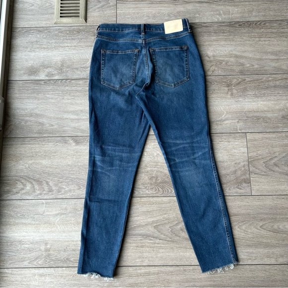 Everlane The Vintage Skinny Ankle Jeans Button Fly Raw Hem - Picture 13 of 16